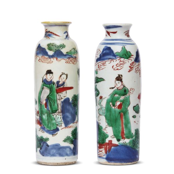 TWO VASES, CHINA, QING DYNASTY, CHINA, 17TH CENTURY