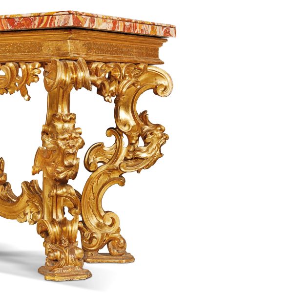 IMPORTANTE CONSOLE, ROMA, PRIMO QUARTO SECOLO XVIII