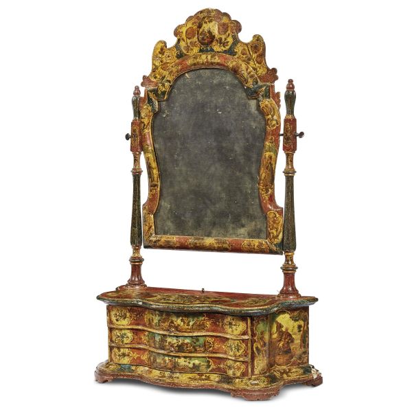 A VENETIAN DRESSING TABLE MIRROR, 18TH CENTURY