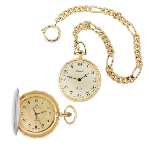 TWO METAL POCKET WATCHES