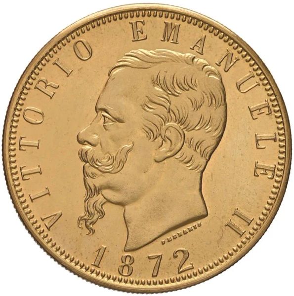 RIPRODUZIONE DELLE 100 LIRE 1872
