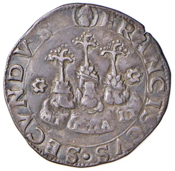 MILANO. FRANCESCO II SFORZA (1522-1525) GROSSO DA 10 SOLDI SEMPREVIVO