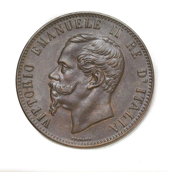      SAVOIA. VITTORIO EMANUELE II (1861-1878) 10 CENTESIMI 1867 .OM. 