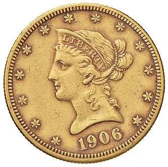 U.S.A., 10 DOLLARI 1906