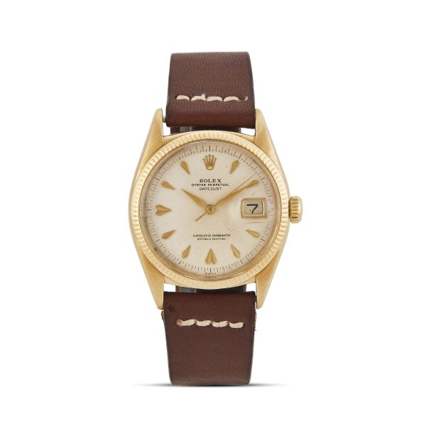 Rolex - ROLEX DATEJUST REF. 6605 YELLOW GOLD WRISTWATCH