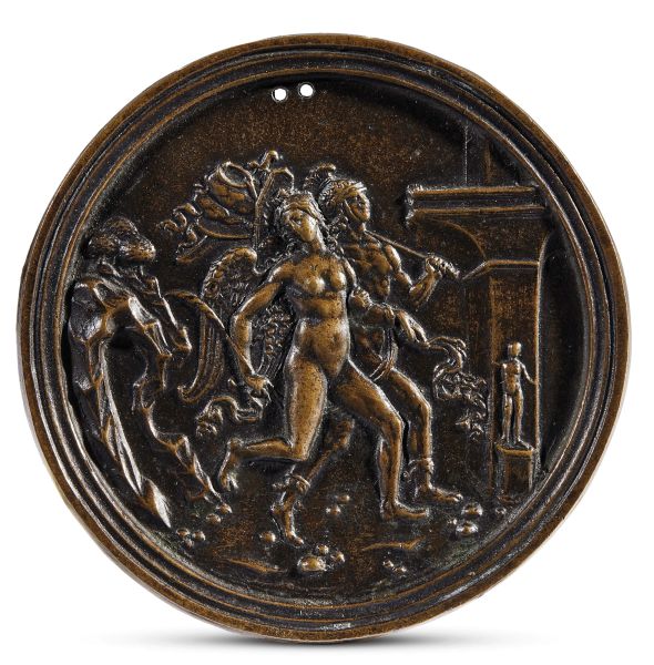 Galeazzo Mondella called "ll Moderno" (Verona 1467-1528), Mars and Victory, bronze