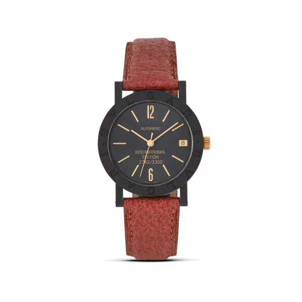 Bulgari - 



BULGARI BULGARI INTERNATIONAL EDITION N. 27XX/3000 CARBON WRISTWATCH, 90'S