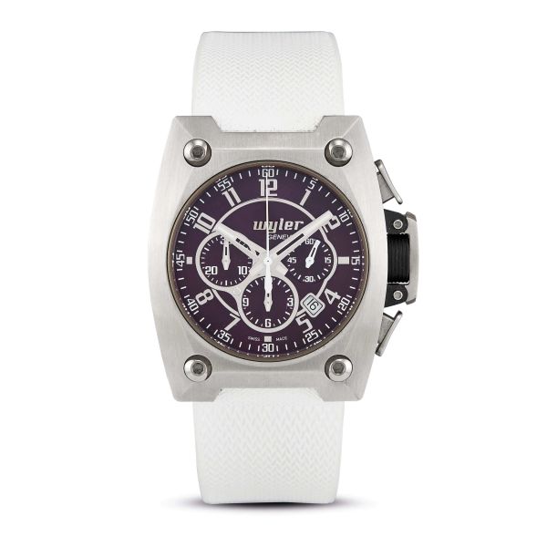 Wiler - 



WYLER CODE R STAINLESS STEEL AND TITANIUM CARBON FIBER CHRONOGRAPH N. 28XX/3999