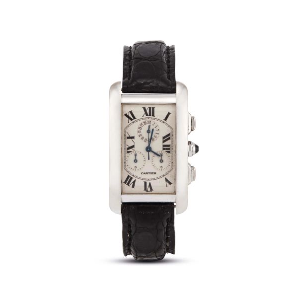 Cartier - CARTIER TANK AMERICAINE CRONOGRAPH 