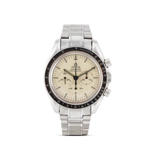 OMEGA SPEEDMASTER PROFESSIONAL MOONWATCH "ALBINO" REF. ST345.0818 ITALY LIMITED EDITION N. 1XX/500 ANNO  [..]