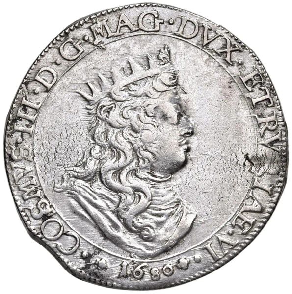 LIVORNO. COSIMO III DE’ MEDICI (1670-1723) TOLLERO 1680