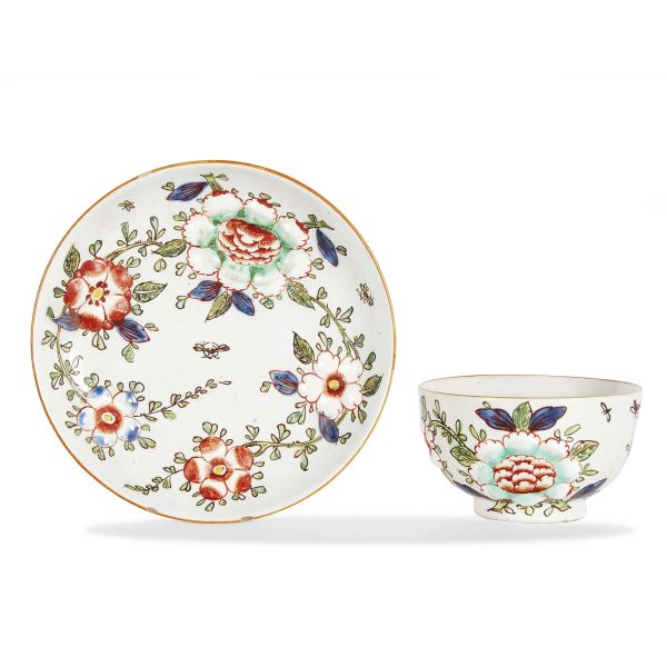 A FELICE CLERICI OR PASQUALE RUBATI CUP WITH SAUCER, MILAN, CIRCA 1770