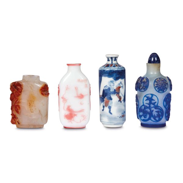 



QUATTRO SNUFF BOTTLES, CINA, DINASTIA QING, SEC. XIX