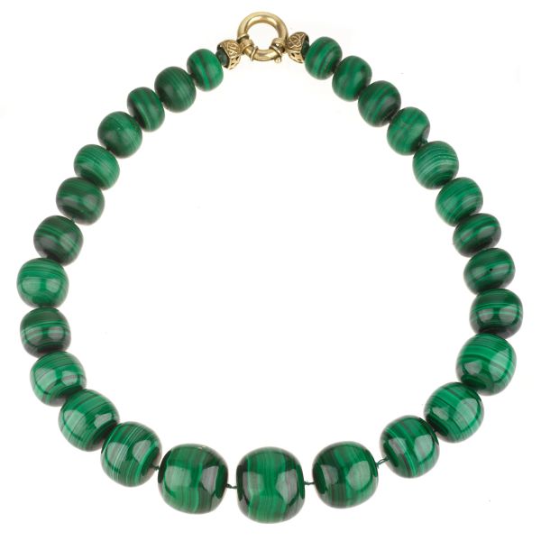 GRANDE COLLANA IN MALACHITE