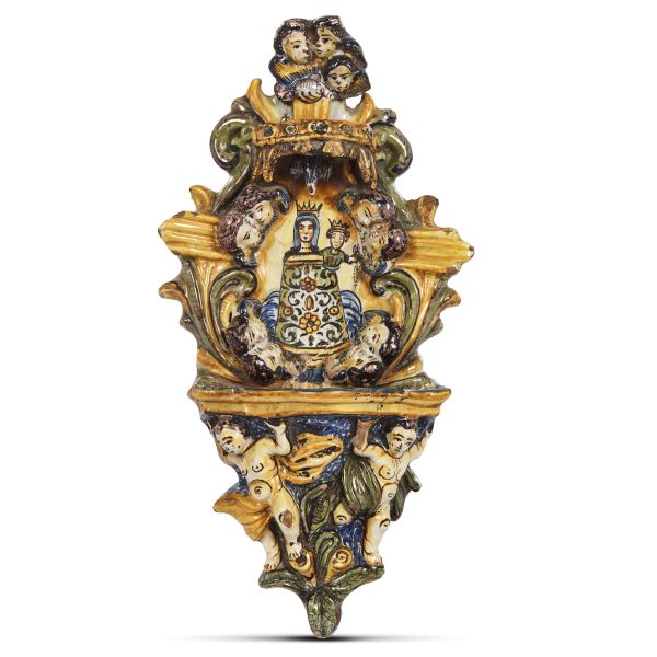 



AN HOLY WATER STOUP, LATERZA, 18TH CENTURY