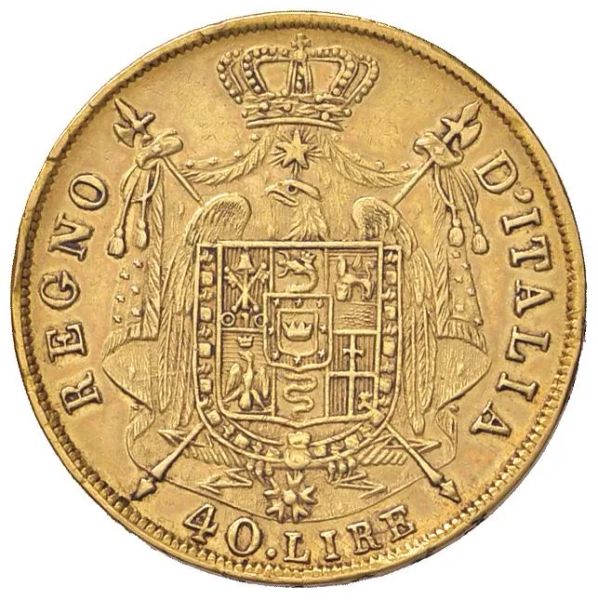 MILANO. NAPOLEONE I RE D&rsquo;ITALIA (1805-1814) 40 LIRE 1812