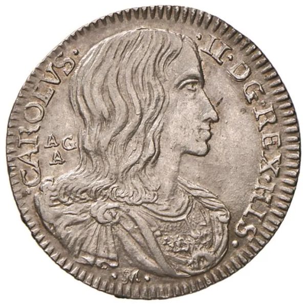 NAPOLI CARLO II (1674-1700) CARLINO 1689