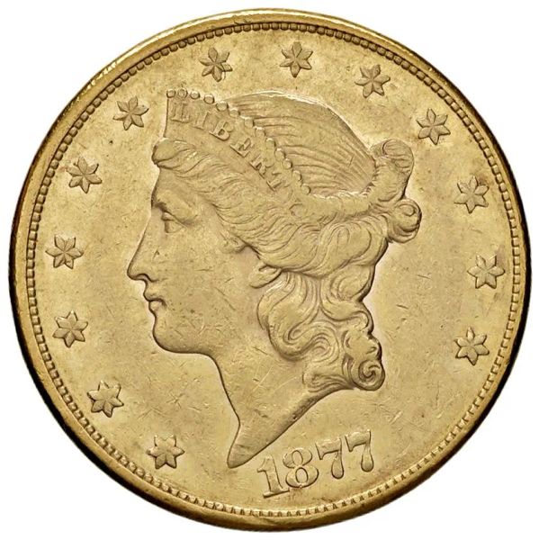 STATI UNITI. 20 DOLLARI 1877 LIBERTY HEAD