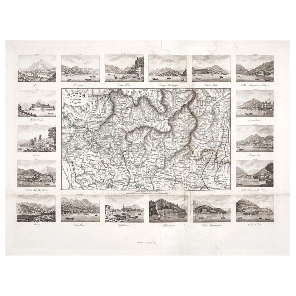 Naymiller, Filippo e Pietro Allodi. Atlante di geografia universale: cronologico, storico, statistico e letterario. Milano, Pagnoni, [circa 1867].