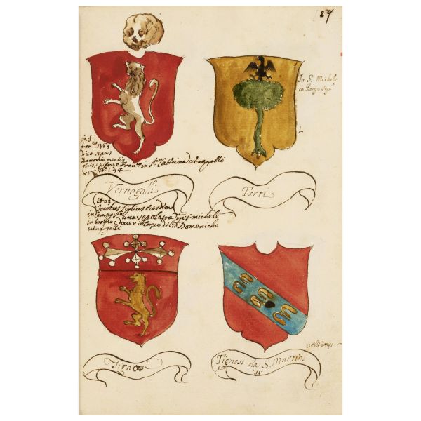 Interesting manuscript from the Galletti family of Pisa