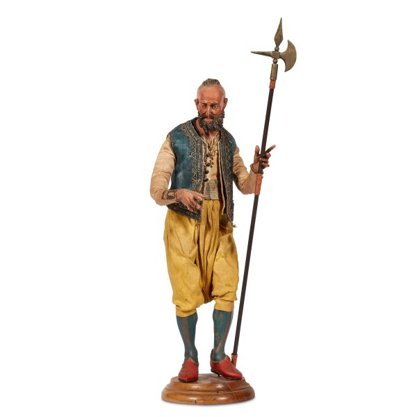 



A TURK WITH HALBERD, NAPLES, 18TH CENTURY