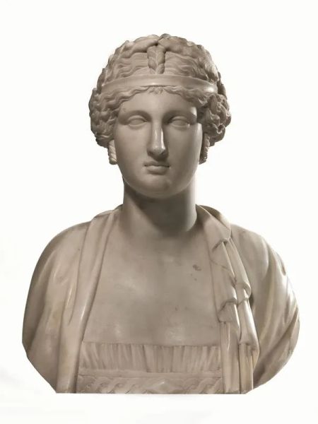 Busto, fine sec. XVIII, in marmo raffigurante Demetra, alt. cm 48&nbsp;
