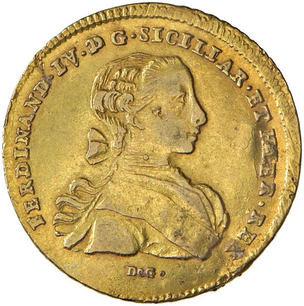      NAPOLI. REGNO DELLE DUE SICILIE.&nbsp; FERDINANDO IV DI BORBONE (1759-1816) 6 DUCATI 1766 
