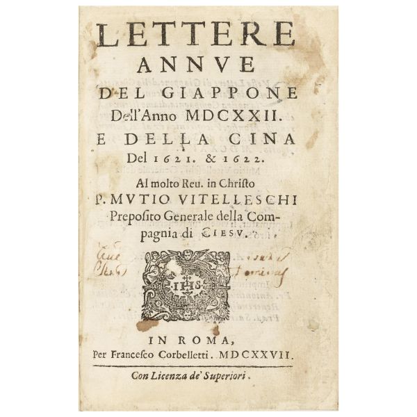 Very rare first edition of an important Jesuit report from Japan and China