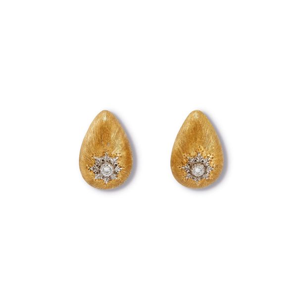 Buccellati - 



BUCCELLATI DIAMOND STUD EARRINGS IN 18KT TWO TONE GOLD
