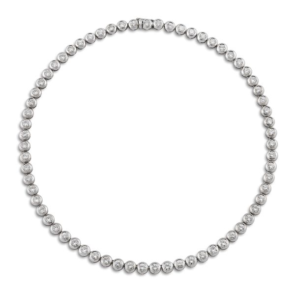 MASSONI COLLANA TENNIS CON DIAMANTI