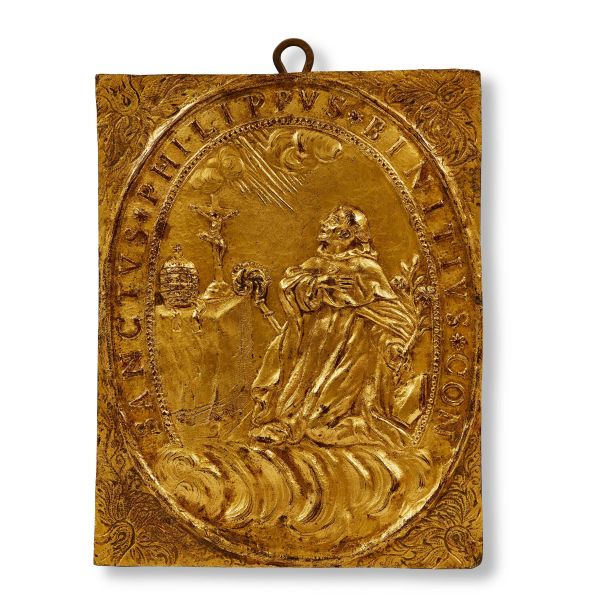 



Central Italy, 16th century, San Filippo Benizi, gilted bronze