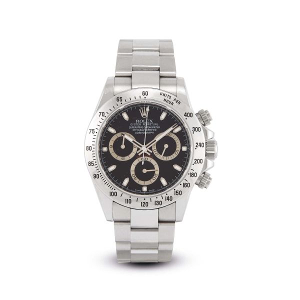 ROLEX DAYTONA REF. 116520 N. V5078XX STAINLESS STEEL WRISTWATCH