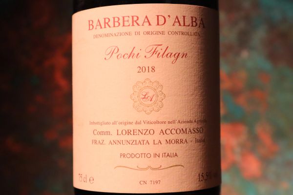 



Barbera d&rsquo;Alba Pochi Filagn Lorenzo Accomasso 2018