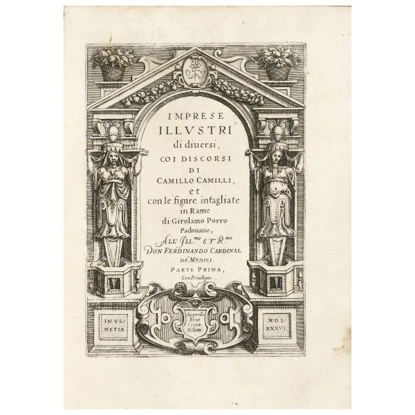 Prima e unica edizione di questa notevole opera di emblemi