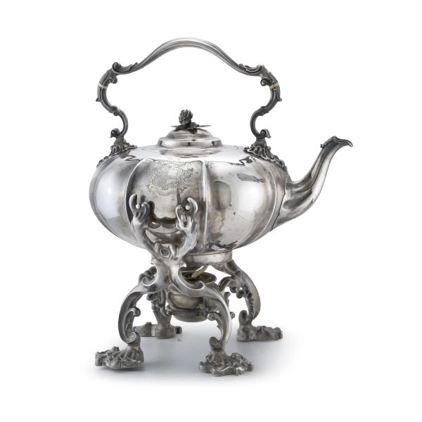 A STERLING SILVER SAMOVAR, LONDON, 1837 MARKS OF STORR & MORTIMER