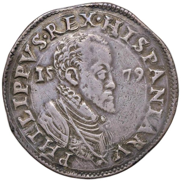 MILANO. FILIPPO II (1556-1598) SCUDO D&rsquo;ARGENTO 1579