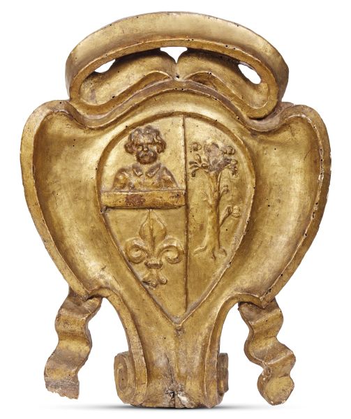 A SMALL TUSCAN ARMORIAL PANEL, 18TH CENTURY