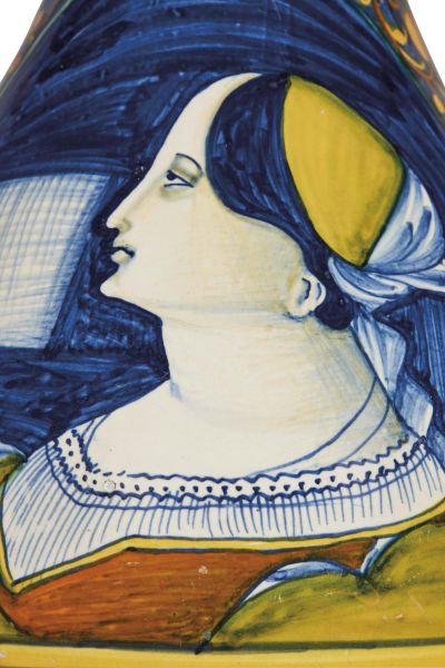 BOTTIGLIA DA FARMACIA, CASTELLI, BOTTEGA POMPEI, 1530-1550