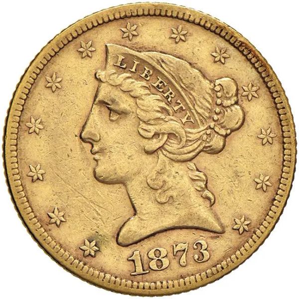 STATI UNITI 5 DOLLARI 1873