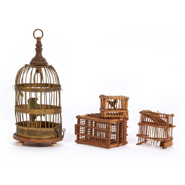 FOUR SMALL CAGES, NAPLES, 18TH/19TH CENTURY