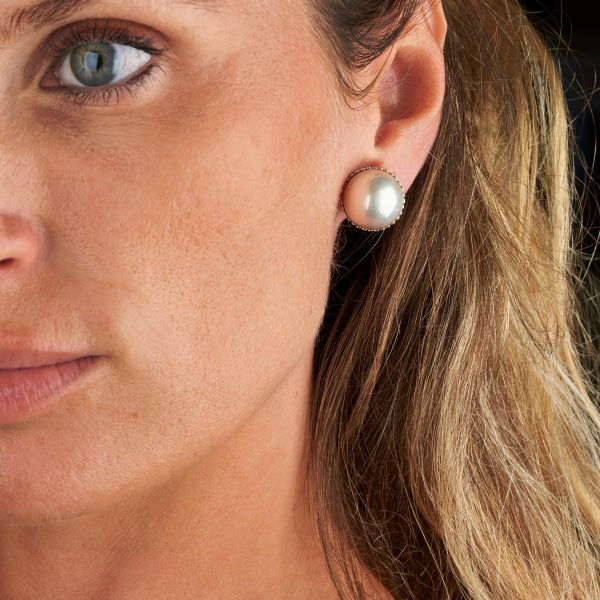 PAIO DI ORECCHINI CON PERLE MABE