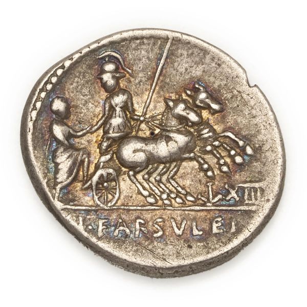 Farsuleia - Denario L. Farsuleius Mensor (75 a.C.) - Zecca: Roma