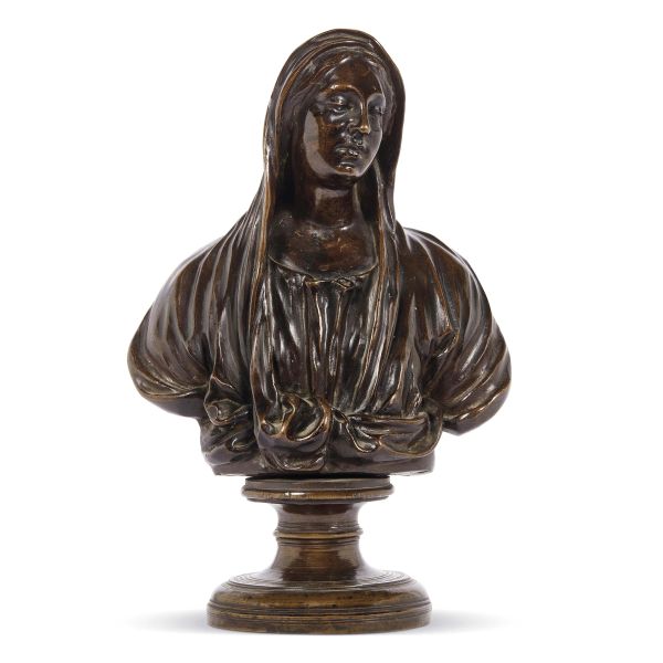 A ROMAN SCHOOL SMALL BUST, 17TH CENTURY