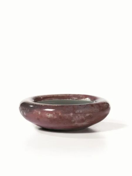 Vaschetta lava-pennelli, Cina dinastia Qing, sec. XIX, in porcellana con&nbsp;&nbsp;