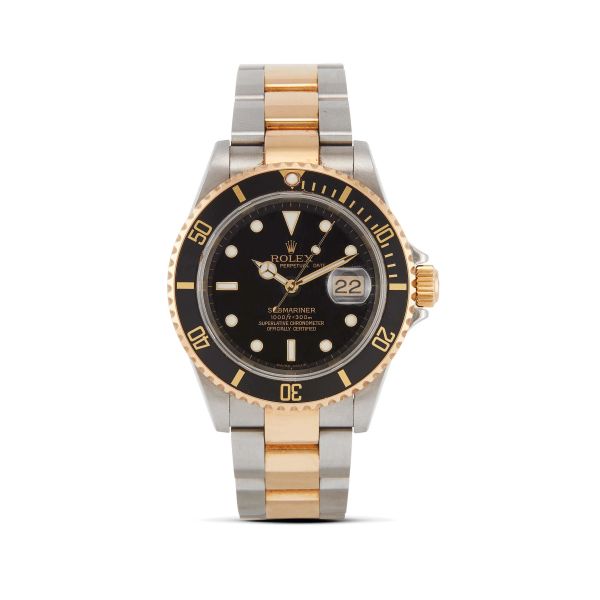 Rolex - 



ROLEX SUBMARINER REF. 16613&nbsp; N. D1240XX STAINLESS STEEL AND GOLD WRISTWATCH, 2005