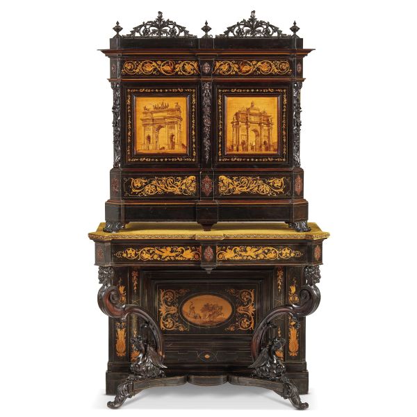 A LARGE TUSCAN CABINET, 19TH CENTURY