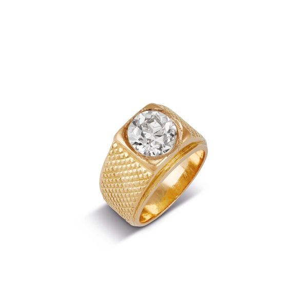 



ANELLO A FASCIA CON DIAMANTE TAGLIO VECCHIO