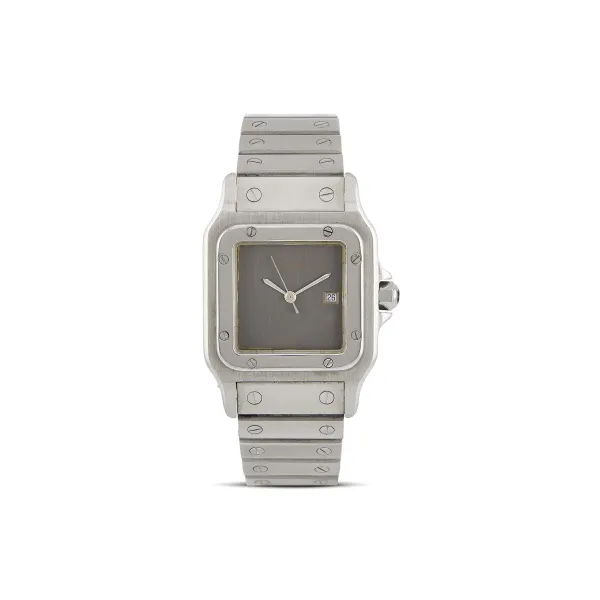 Cartier - CARTIER SANTOS CARREE BIG SIZE "GHOST DIAL" STAINLESS STEEL WRISTWATCH