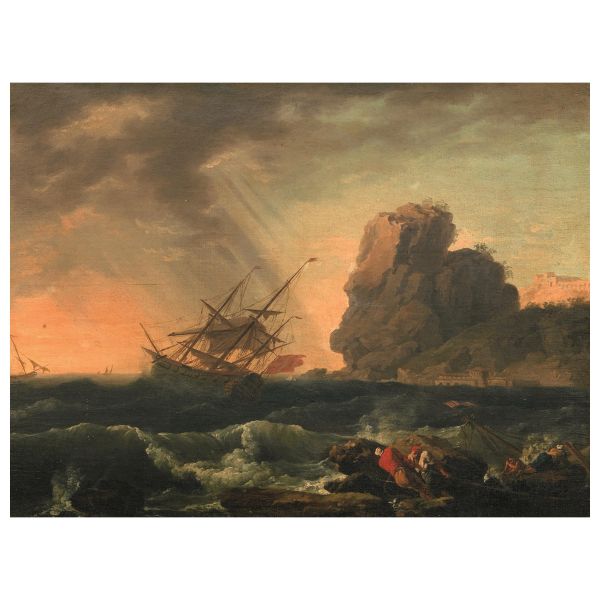 Seguace di Claude Joseph Vernet, secc. XVIII-XIX