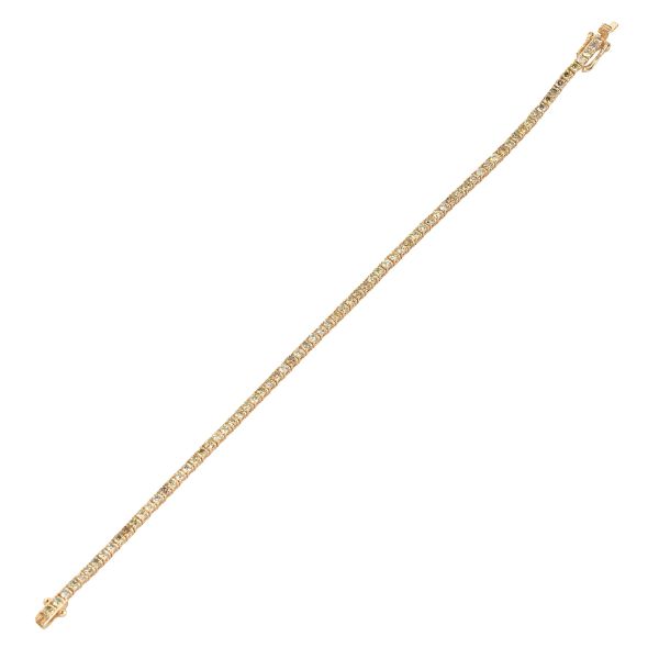 DIAMOND TENNIS BRACELET IN 14KT ROSE GOLD
